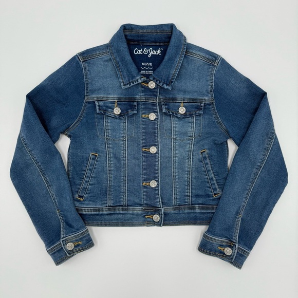 Cat & Jack Other - Cat & Jack Girl’s Denim Jacket Blue Size: 7/8 Spring Layering
